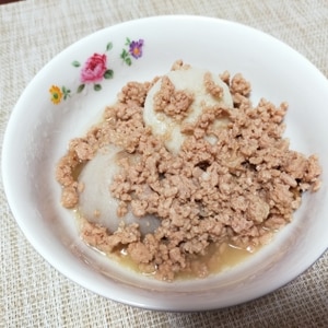 里芋とひき肉の味噌煮込み